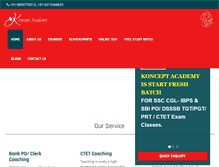 Tablet Screenshot of konceptacademy.com